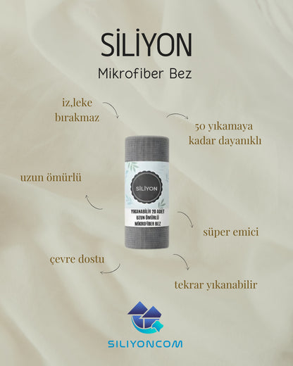 Siliyon Mikrofiber Rulo Bez